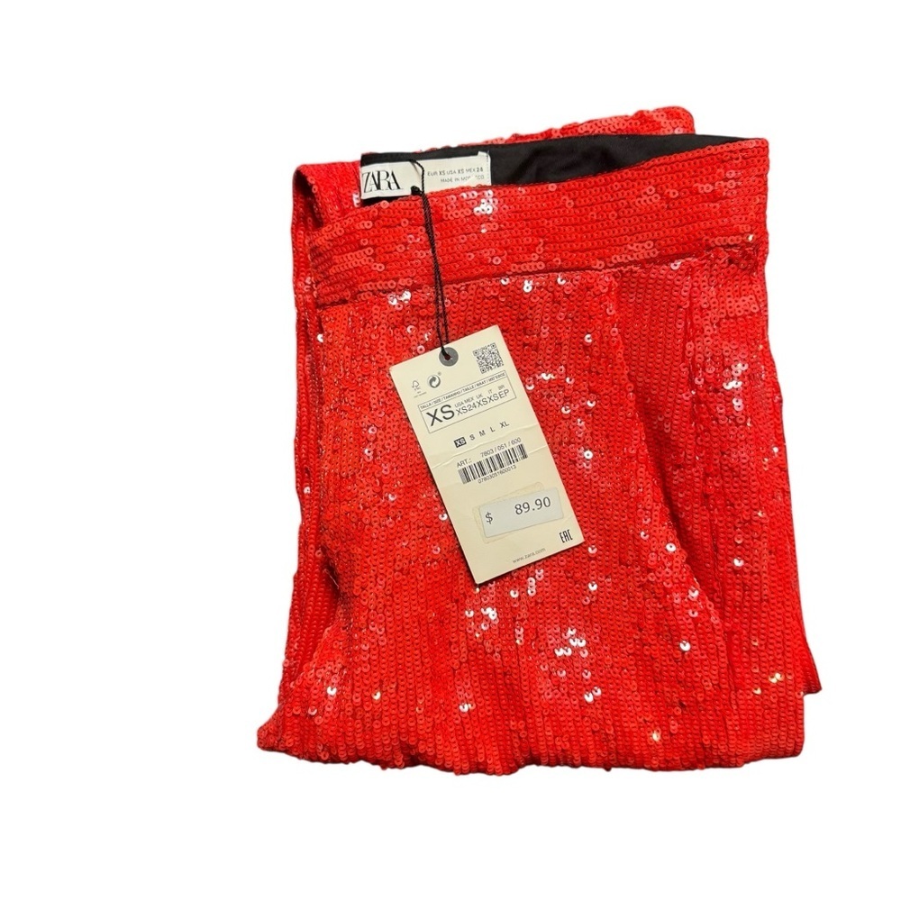 NWT ZARA Sequin Trousers size XS - Picture 12 of 12